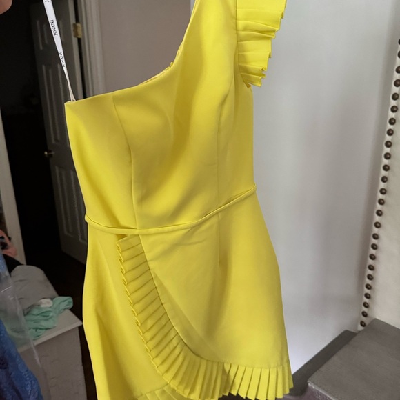 Jovani Bright Yellow One-Shoulder Dress - Picture 1 of 1